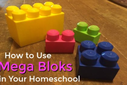 use mega bloks in your homeschool