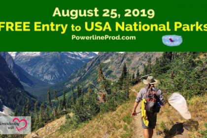 August 25 Free Entrance Day to National Parks