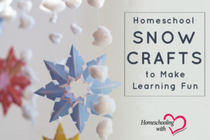 homeschool snow crafts
