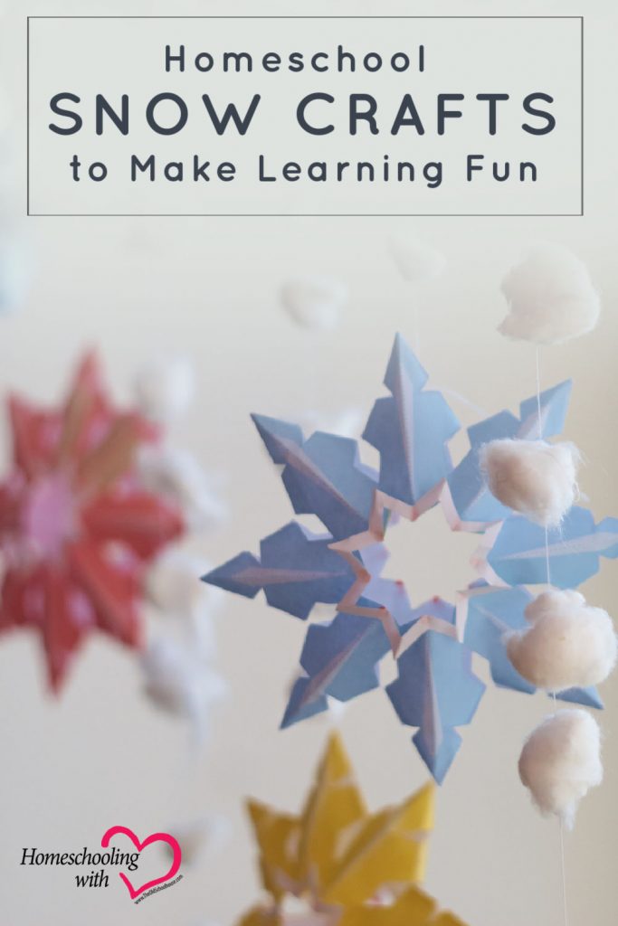 homeschool snow crafts