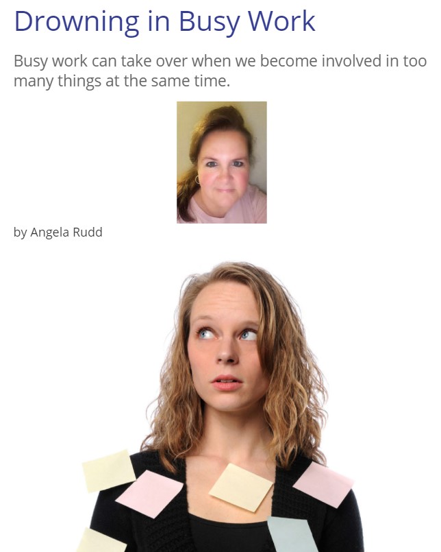 the digital homeschool magazine article Drowning in Busy Work