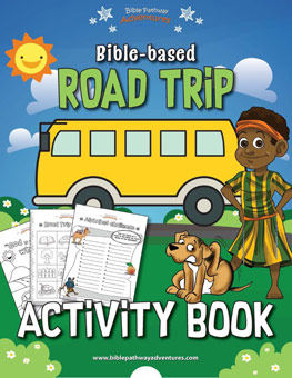 The cover of Bible Pathway Adventures free Bible-based Road Trip Activity Book