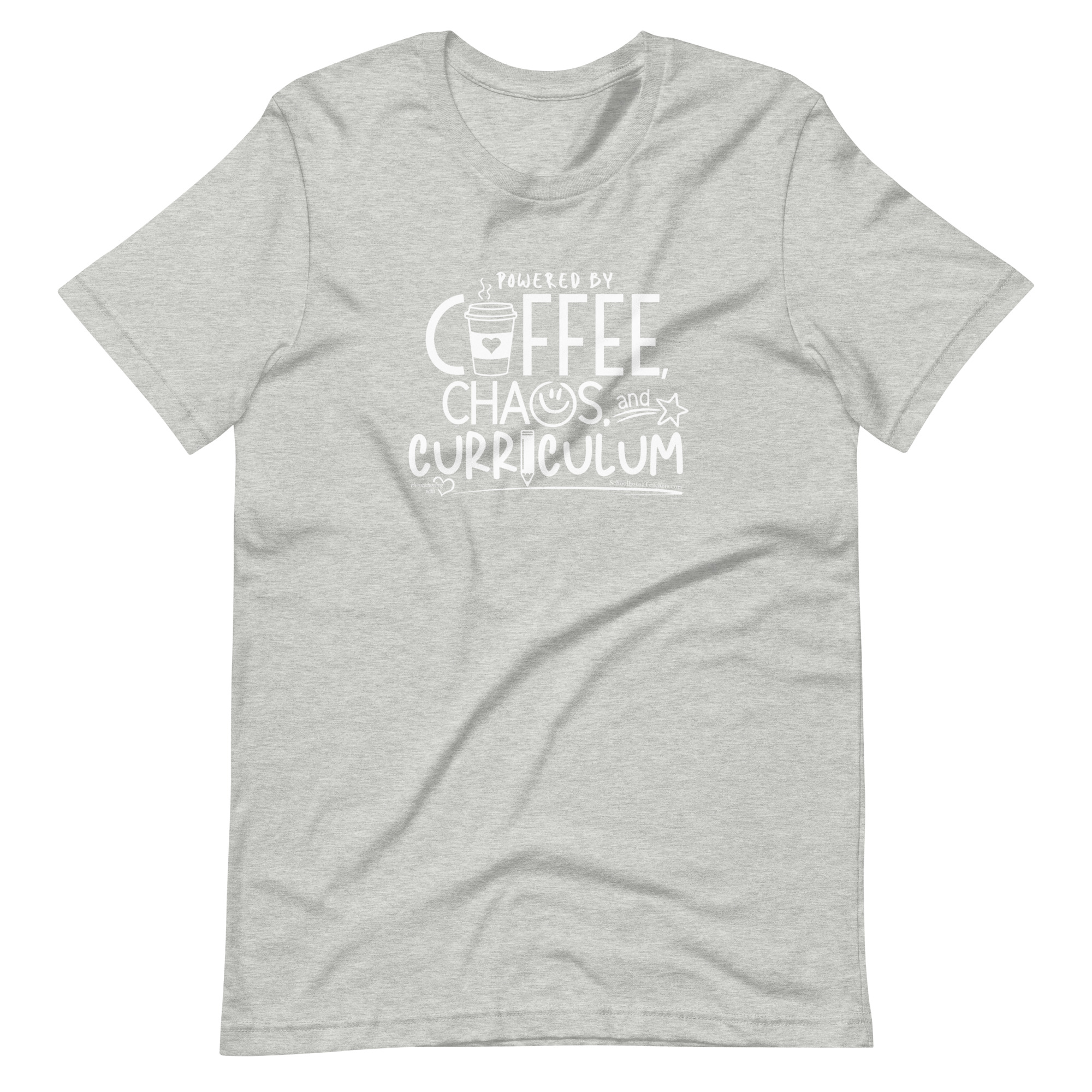 Coffee, Chaos, & Curriculum t-shirt (white logo) - Image 9