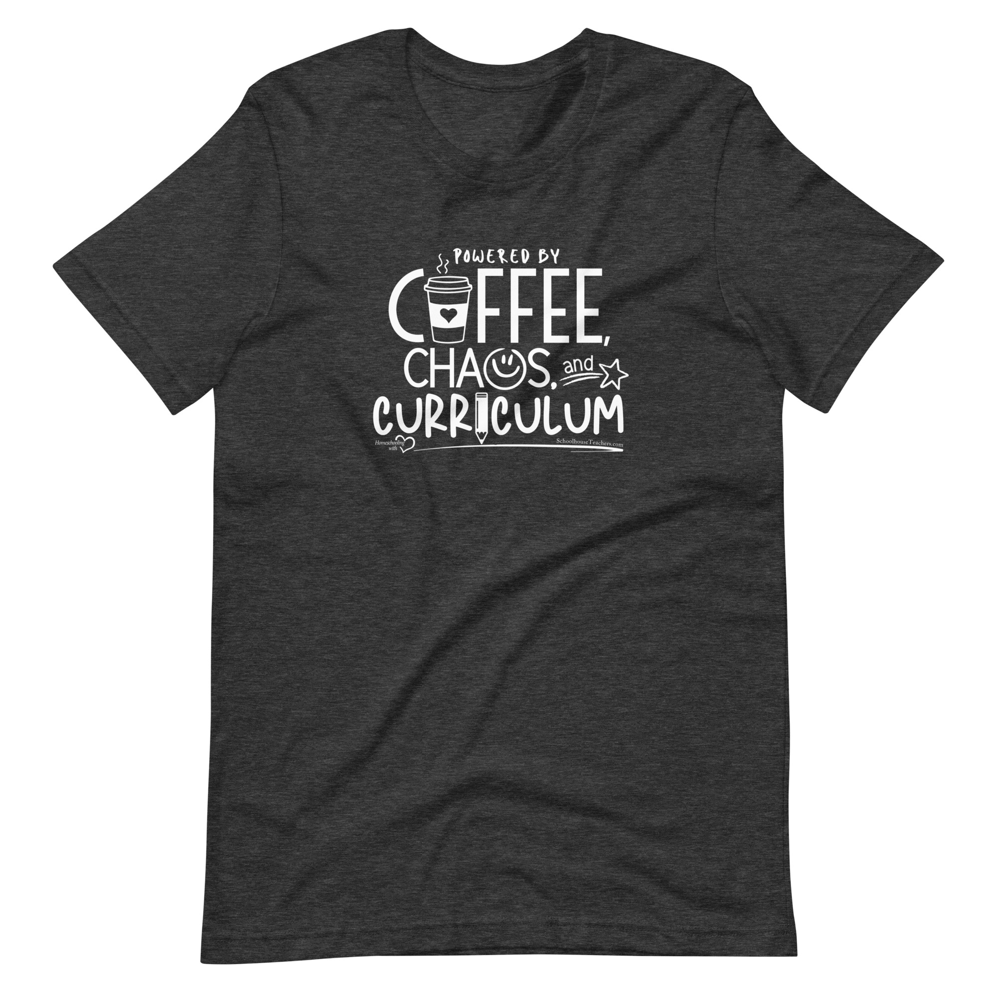 Coffee, Chaos, & Curriculum t-shirt (white logo) - Image 4