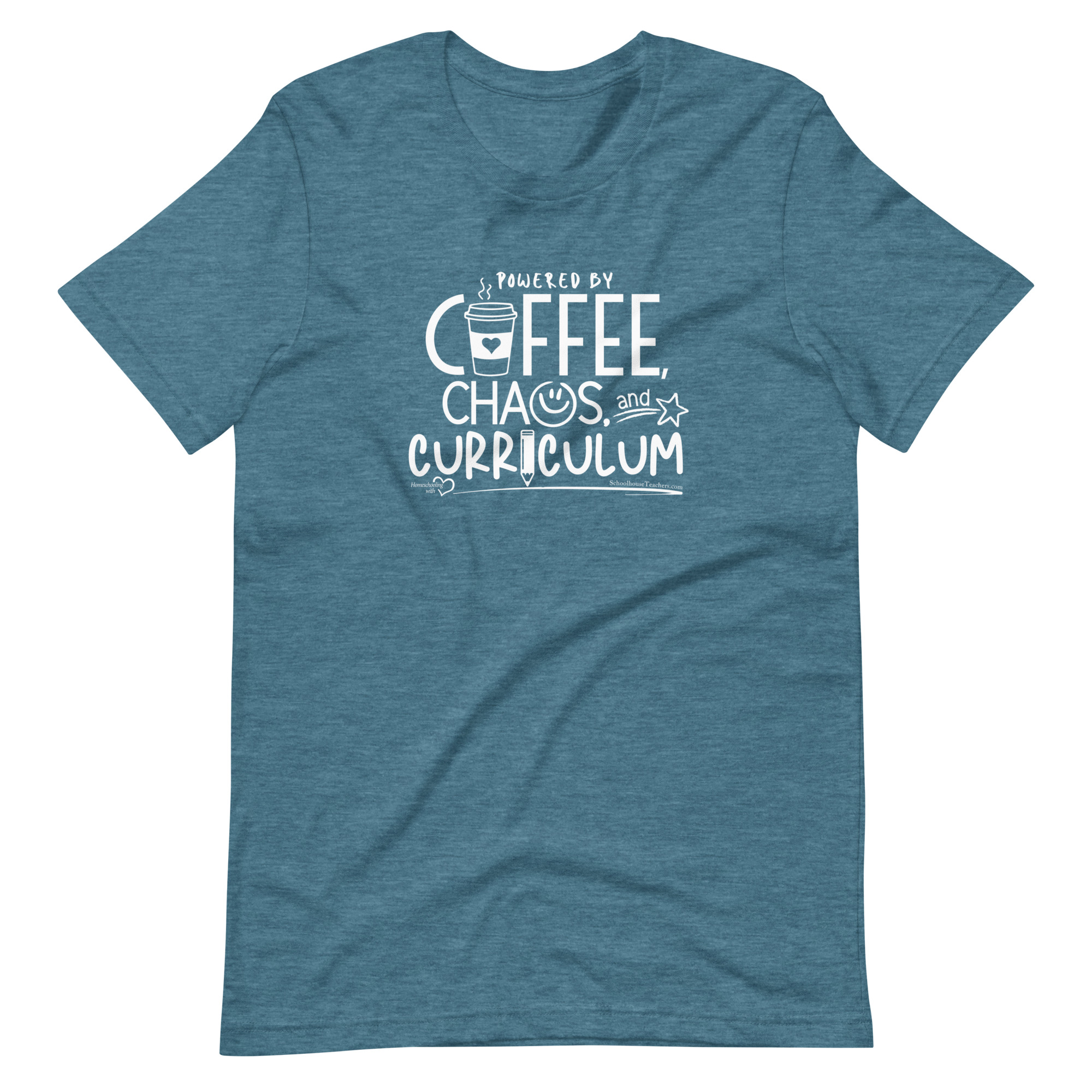 Coffee, Chaos, & Curriculum t-shirt (white logo) - Image 6