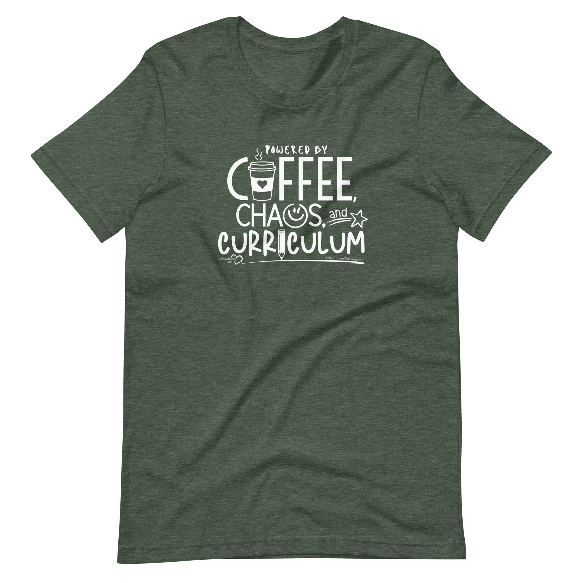 Coffee, Chaos, & Curriculum t-shirt (white logo) - Image 5