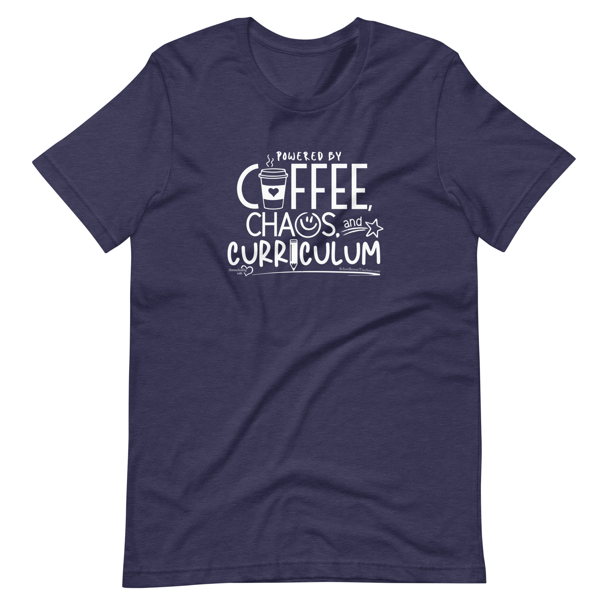 Coffee, Chaos, & Curriculum t-shirt (white logo) - Image 3