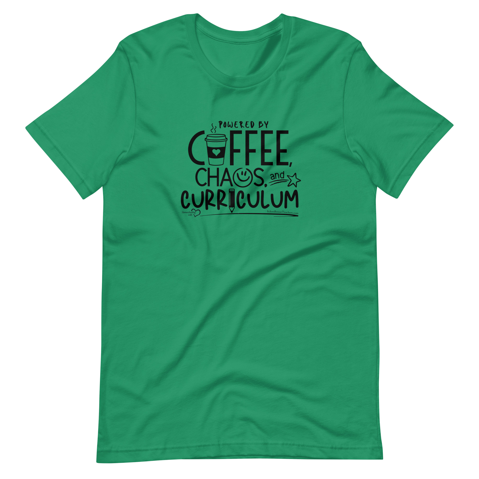 Coffee, Chaos, & Curriculum t-shirt (black logo) - Image 4